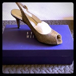 Stuart weitzman silver heels